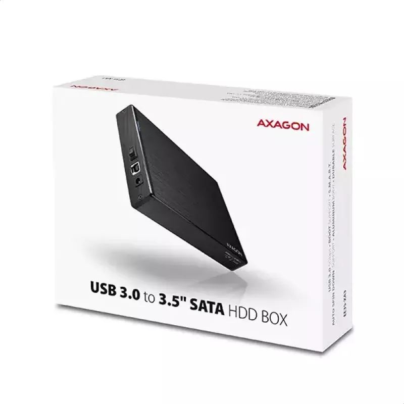 Išorinis dėklas Axagon EE35-XA3 aliuminis USB 3.2 Gen 1 SATA 3,5 colio HDD