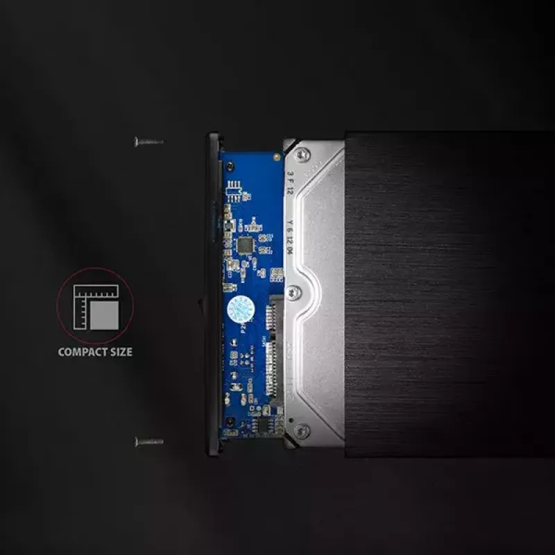 Išorinis dėklas Axagon EE35-XA3 aliuminis USB 3.2 Gen 1 SATA 3,5 colio HDD