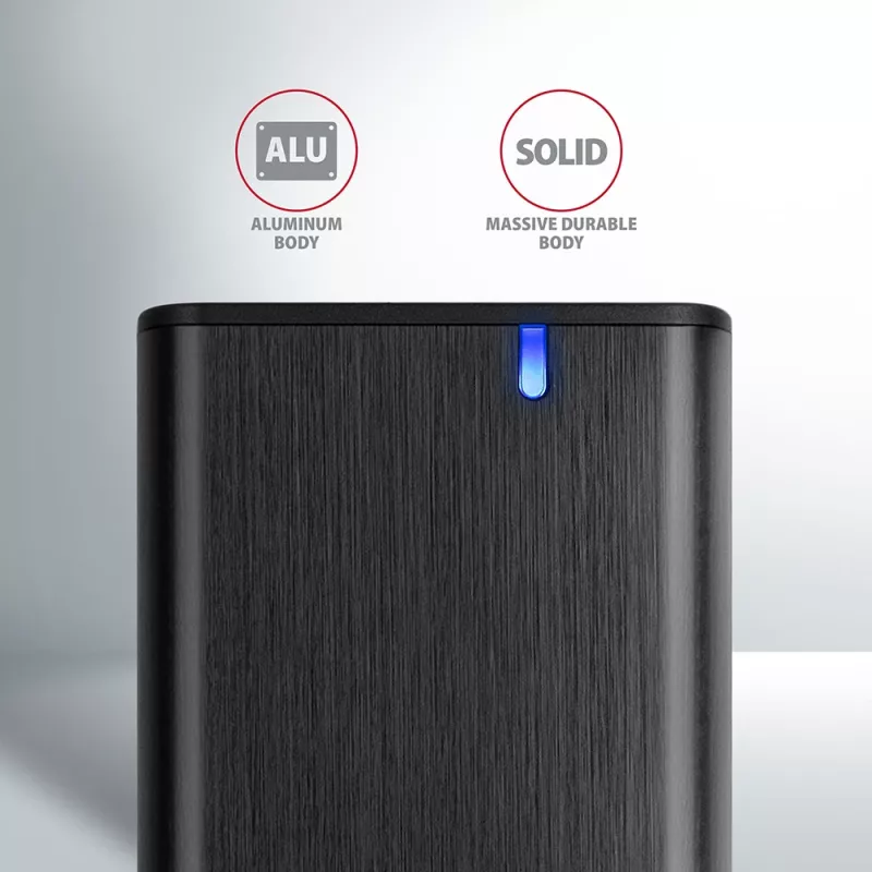 Išorinis SSD dėklas Axagon EEM2-SBC USB-C 3.2 Gen 2 Juodas M.2