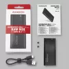 Išorinis SSD dėklas Axagon EEM2-SBC USB-C 3.2 Gen 2 Juodas M.2