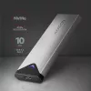 Axagon EEM2-UG2 Išorinis USB-C 10Gbps metalinis dėklas M.2 NVMe SSD diskams, sidabrinis