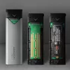 Axagon EEM2-UG2 Išorinis USB-C 10Gbps metalinis dėklas M.2 NVMe SSD diskams, sidabrinis