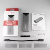 Axagon EEM2-UG2 Išorinis USB-C 10Gbps metalinis dėklas M.2 NVMe SSD diskams, sidabrinis