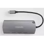 Axagon HMC-6M2 USB 3.2 Gen 1 centras, 2x USB-A, HDMI, RJ-45, SATA M.2, PD 100W, USB-C laidas