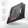 Axagon RSS-CD09 2.5 inch SSD/HDD adapteris į DVD lizdą 9,5 mm LED ALU vidinis SATA