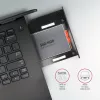 Axagon RSS-CD09 2.5 inch SSD/HDD adapteris į DVD lizdą 9,5 mm LED ALU vidinis SATA