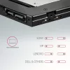 Axagon RSS-CD09 2.5 inch SSD/HDD adapteris į DVD lizdą 9,5 mm LED ALU vidinis SATA