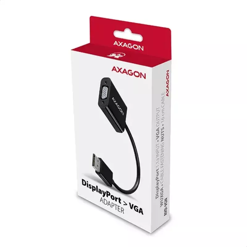 Vaizdo kabelio adapteris Axagon RVD-VGN DisplayPort į VGA 0,16 m