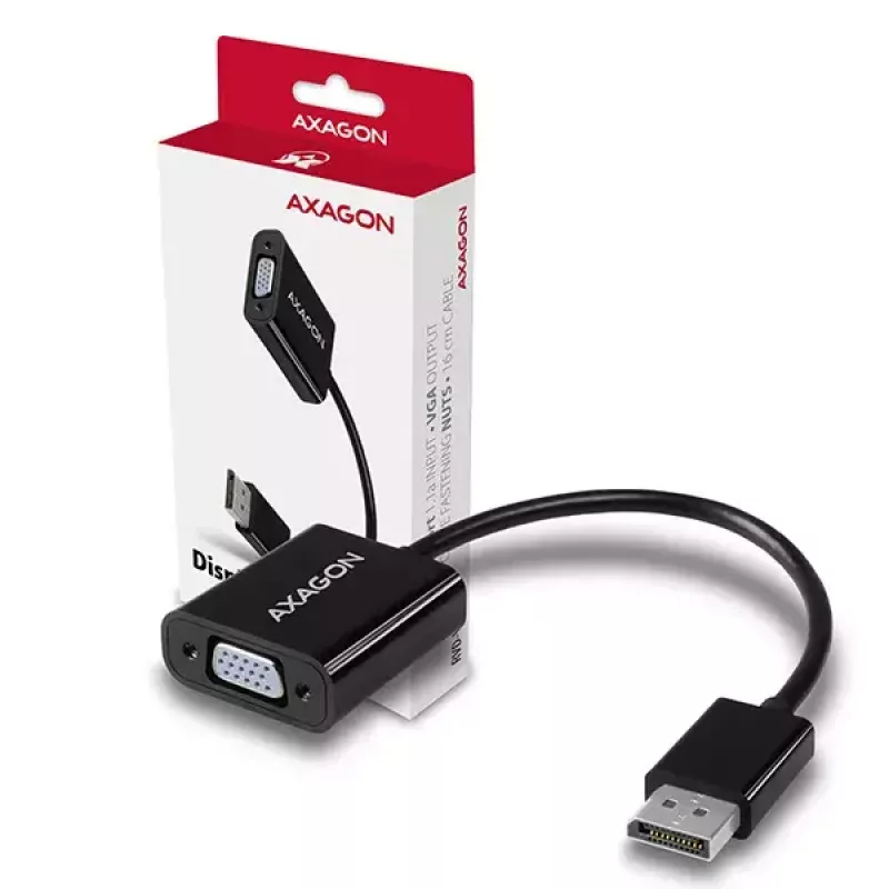 Vaizdo kabelio adapteris Axagon RVD-VGN DisplayPort į VGA 0,16 m