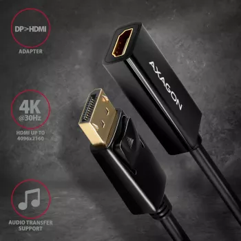 Axagon RVD-HI14N DisplayPort į HDMI 1.4 adapteris 4K/30Hz