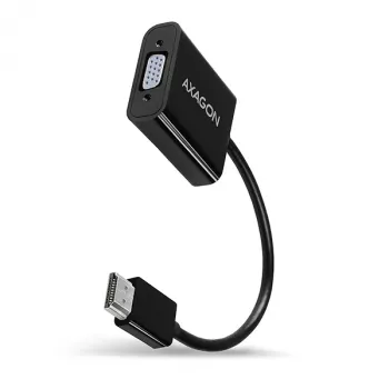 Axagon RVH-VGAN HDMI į VGA adapteris FullHD, 1920x1200, garso išvestis, maitinimo įvadas
