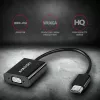 Axagon RVH-VGAN HDMI į VGA adapteris FullHD, 1920x1200, garso išvestis, maitinimo įvadas