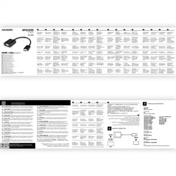Axagon RVH-VGN HDMI į VGA adapteris FullHD, 1920x1200