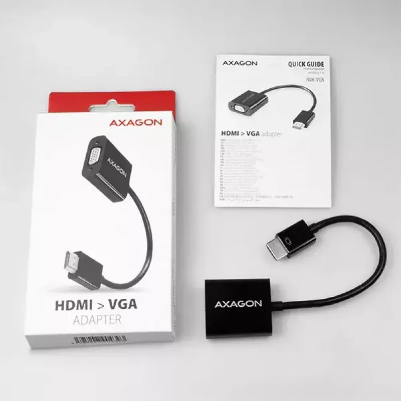 Axagon RVH-VGN HDMI į VGA adapteris FullHD, 1920x1200