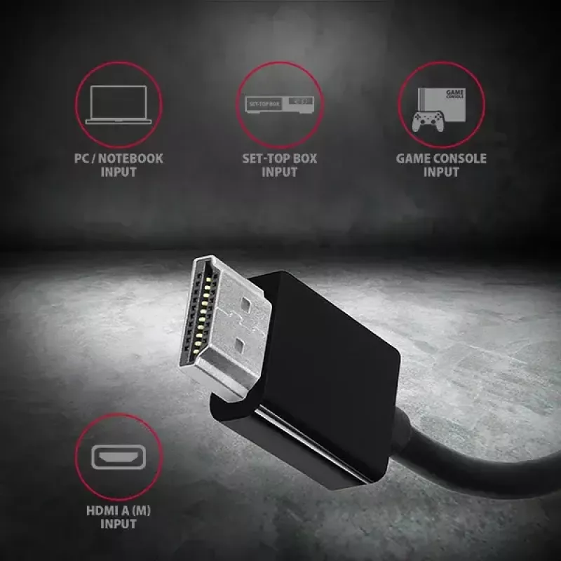 Axagon RVH-VGN HDMI į VGA adapteris FullHD, 1920x1200