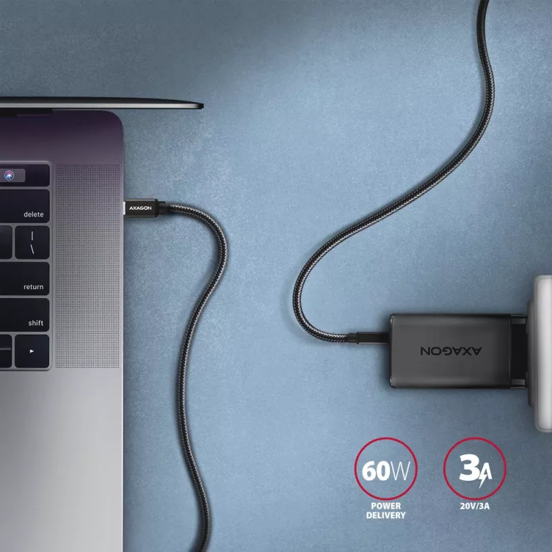 Axagon BUCM3-CM10AB SPEED USB-C <> USB-C 3.2 Gen 1 laidas 1 m