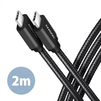 Axagon BUCM3-CM20AB SPEED USB-C <> USB-C 3.2 Gen 1 laidas 2 m