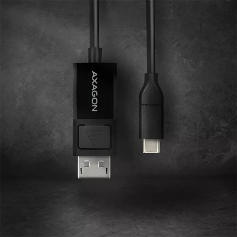 Axagon RVC-DPC USB-C į DisplayPort laidas 1,8 m 4K/60Hz