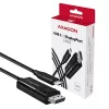 Axagon RVC-DPC USB-C į DisplayPort laidas 1,8 m 4K/60Hz