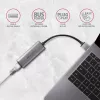 2.5 Gigabit Ethernet adapterius AXAGON ADE-25R — USB Type-C, 10/100/1000/2500 Mbit, 5000 Mbit/s, aliuminis, pilka