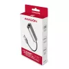 2.5 Gigabit Ethernet adapterius AXAGON ADE-25R — USB Type-C, 10/100/1000/2500 Mbit, 5000 Mbit/s, aliuminis, pilka