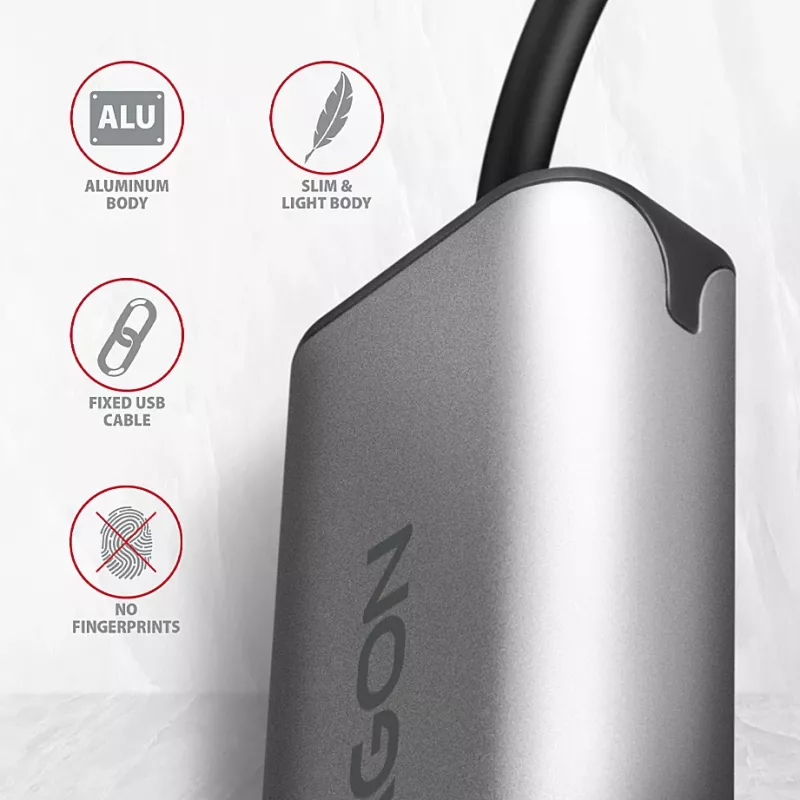 Axagon ADE-25RC USB-C 2.5 gigabit eterneto adapteris