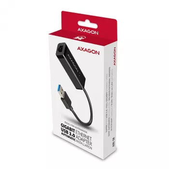Axagon ADE-SR USB-A gigabito eterneto adapteris, laidinis, USB, Ethernet, 1000 Mbit/s, juodas