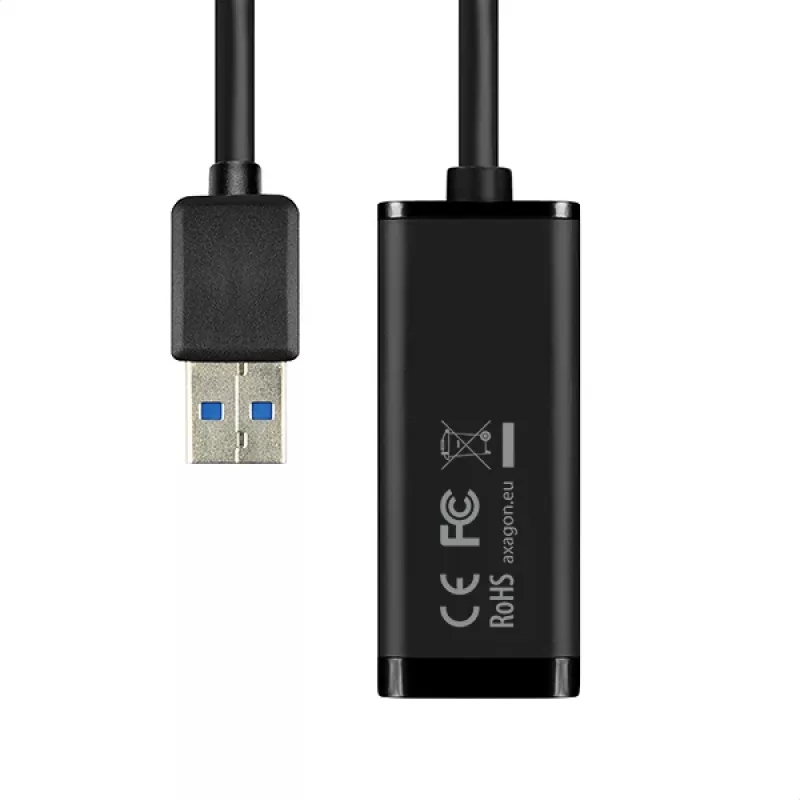 Axagon ADE-SR USB-A gigabito eterneto adapteris, laidinis, USB, Ethernet, 1000 Mbit/s, juodas