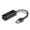 Axagon ADE-SR USB-A gigabito eterneto adapteris, laidinis, USB, Ethernet, 1000 Mbit/s, juodas