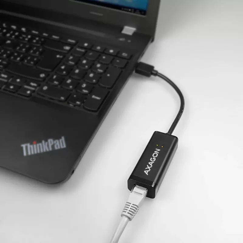 Axagon ADE-SR USB-A gigabito eterneto adapteris, laidinis, USB, Ethernet, 1000 Mbit/s, juodas