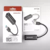 Axagon ADE-SR USB-A gigabito eterneto adapteris, laidinis, USB, Ethernet, 1000 Mbit/s, juodas