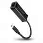 Axagon ADE-SRC USB-C gigabit eterneto adapteris, laidinis, USB Type-C, Ethernet, 1000 Mbit/s, juodas