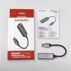 AXAGON ADE-TR USB 3.2 Gen 1 Type-A į Gigabit Ethernet adapteris — 10/100/1000 Mbps, metalinis titano pilkas, 5000 Mbit/s