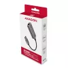 AXAGON ADE-TR USB 3.2 Gen 1 Type-A į Gigabit Ethernet adapteris — 10/100/1000 Mbps, metalinis titano pilkas, 5000 Mbit/s