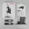 Axagon PCEA-S2N PCIe adapteris - 2x RS-232 prievadas, 250 kbps, su standartine ir žemo profilio kronšteinais