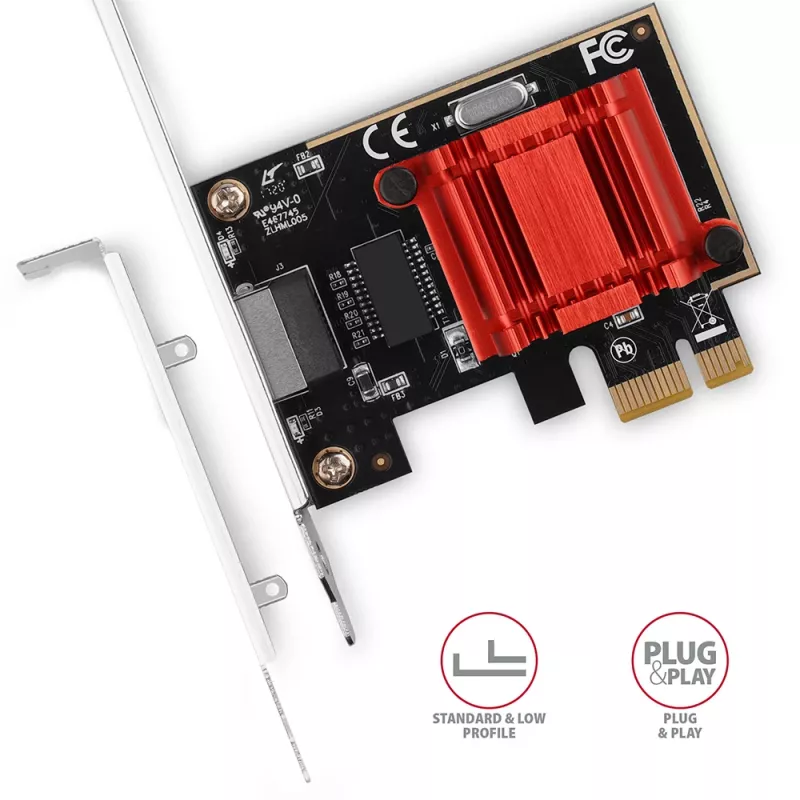 AXAGON PCEE-GIX PCIe Gigabit Ethernet tinklo kortelė, Intel I210-AT