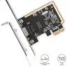 Axagon PCEE-GRF PCIe Gigabit Ethernet adapteris su Realtek 8111F ir SP & LP