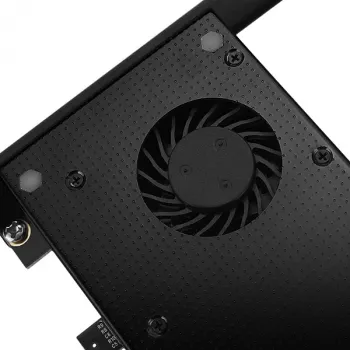 Axagon PCEM2-DC PCIe x4 – M.2 NVMe M-rakto + SATA B-rakto lizdo adapteris su aušinimu, SP & LP