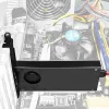 Axagon PCEM2-DC PCIe x4 – M.2 NVMe M-rakto + SATA B-rakto lizdo adapteris su aušinimu, SP & LP