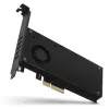 Axagon PCEM2-DC PCIe x4 – M.2 NVMe M-rakto + SATA B-rakto lizdo adapteris su aušinimu, SP & LP