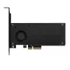 Axagon PCEM2-DC PCIe x4 – M.2 NVMe M-rakto + SATA B-rakto lizdo adapteris su aušinimu, SP & LP