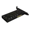 Axagon PCEM2-DC PCIe x4 – M.2 NVMe M-rakto + SATA B-rakto lizdo adapteris su aušinimu, SP & LP