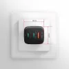Axagon ACU-DPQ65 GaN sieninis įkroviklis 65W, 3x prievadas (USB-A + du USB-C), PD3.0/QC4+/PPS/Apple