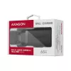 Axagon ACU-DPQ65 GaN sieninis įkroviklis 65W, 3x prievadas (USB-A + du USB-C), PD3.0/QC4+/PPS/Apple