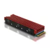 Axagon CRL-M2 Pasyvus aliumininis aušintuvas M.2 SSD diskams, dydis 2280, aukštis 12 mm