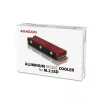 Axagon CRL-M2 Pasyvus aliumininis aušintuvas M.2 SSD diskams, dydis 2280, aukštis 12 mm