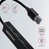 Axagon HMA-GL3A USB 3.0 kelių prievadų centras su Gigabit LAN, 3x USB-A, microSD, juodas