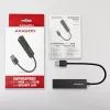 Axagon HMA-GL3A USB 3.0 kelių prievadų centras su Gigabit LAN, 3x USB-A, microSD, juodas
