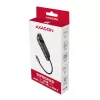 Axagon HMC-6GL USB 3.2 Gen 1 šakotuvas, 3x USB-A, HDMI 4k/30Hz, RJ-45, PD 100W, 20cm USB-C laidas