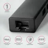 USB-C HUB Axagon HMC-GL3A 3x USB-A Gbit-LAN Juodas